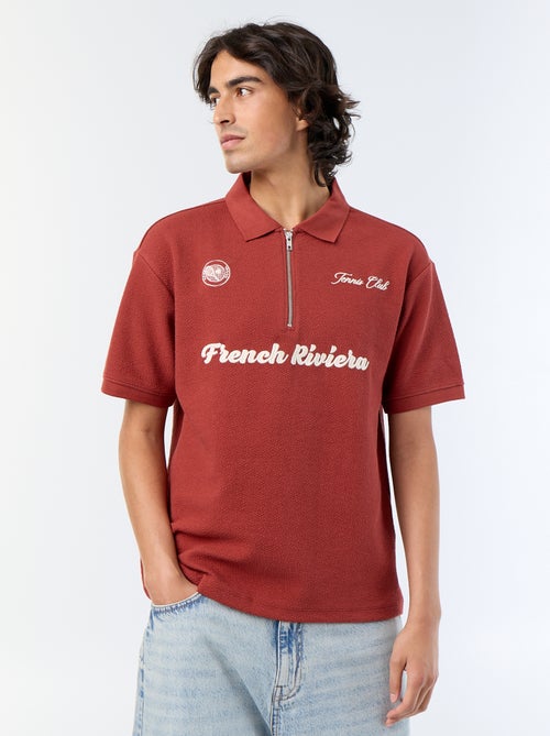 Polo en coton uni pour homme - Kiabi
