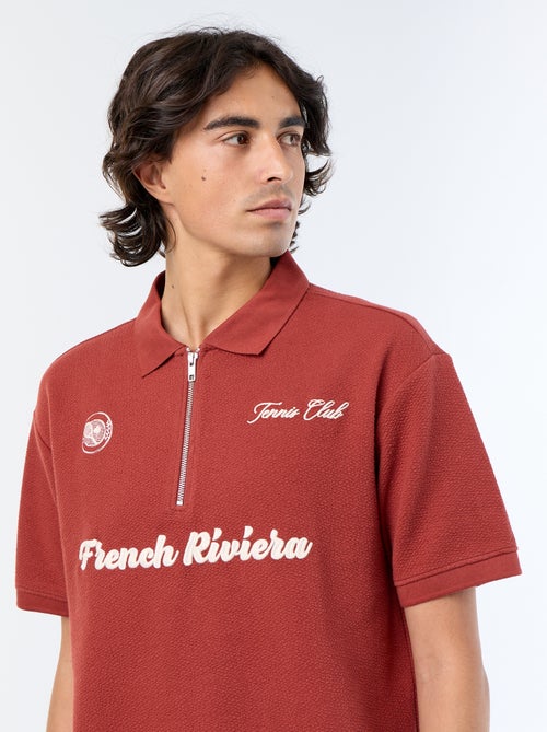 Polo en coton uni pour homme - Kiabi