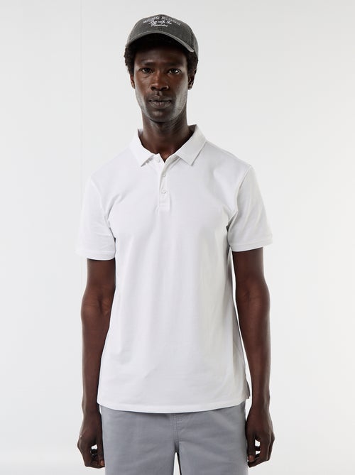 Polo en jersey avec col boutonné - Kiabi