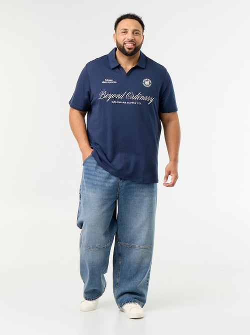 Polo en maille jersey manches courtes - Kiabi