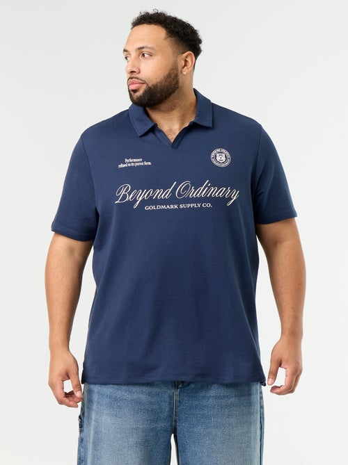 Polo en maille jersey manches courtes - Kiabi