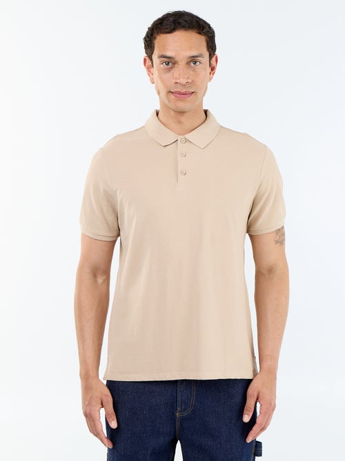 Polo en maille piquée uni Homme à manches courtes - Kiabi
