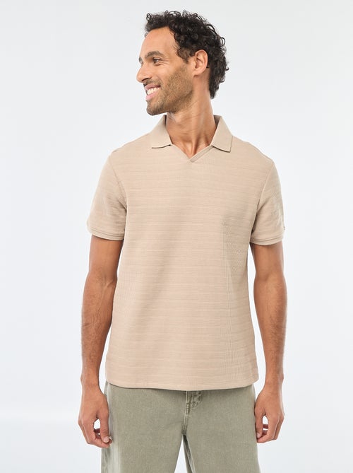 Polo en piqué de coton à manches courtes - Kiabi