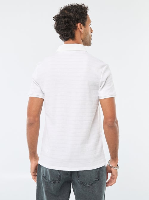 Polo en piqué de coton à manches courtes - Kiabi