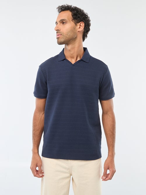 Polo en piqué de coton à manches courtes - Kiabi