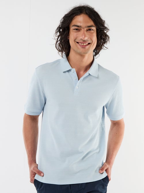 Polo en piqué de coton à manches courtes - Kiabi