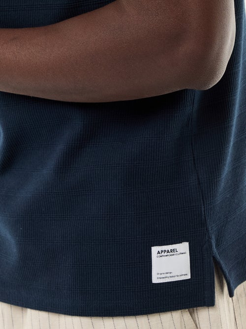 Polo en piqué de coton à manches courtes - Kiabi