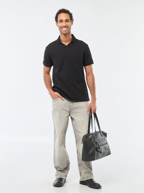 Polo en piqué de coton à manches courtes - Kiabi