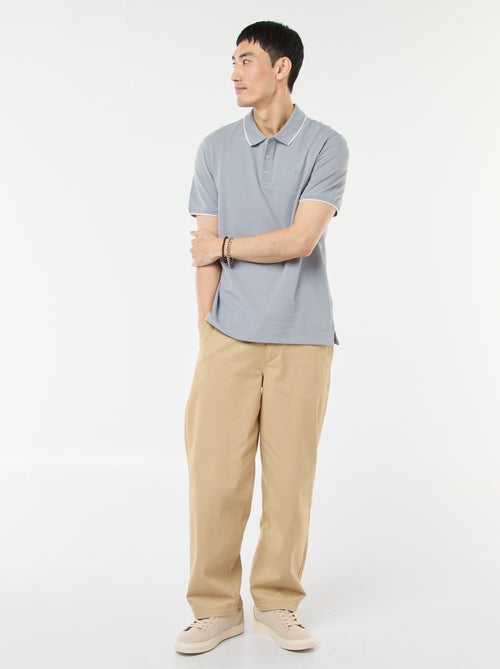 Polo en piqué  de coton - Kiabi