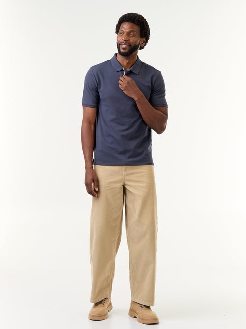 Polo en piqué de coton - Kiabi