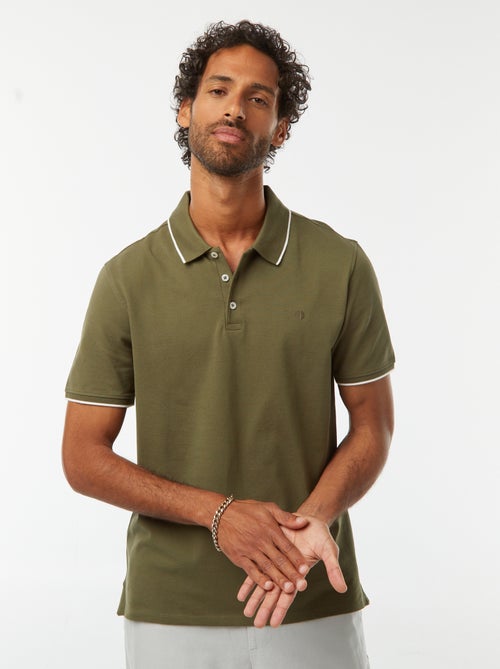 Polo en piqué  de coton - Kiabi