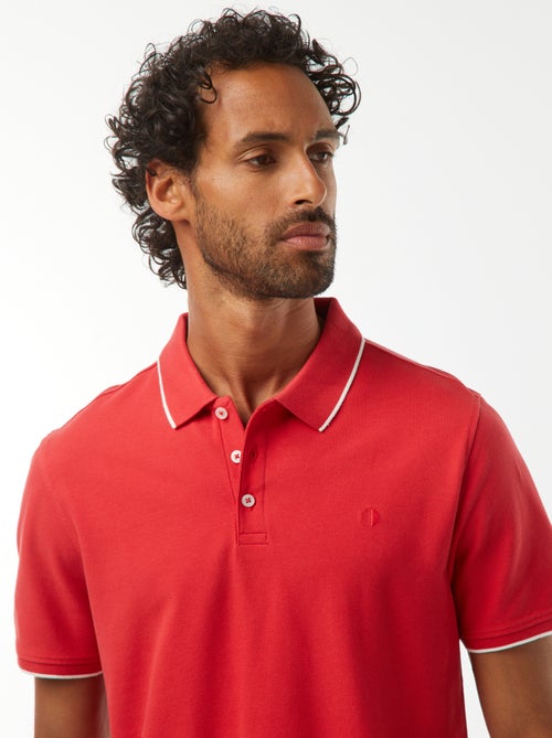 Polo en piqué  de coton - Kiabi