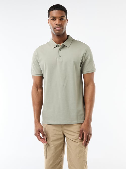 Polo en piqué de coton - Kiabi