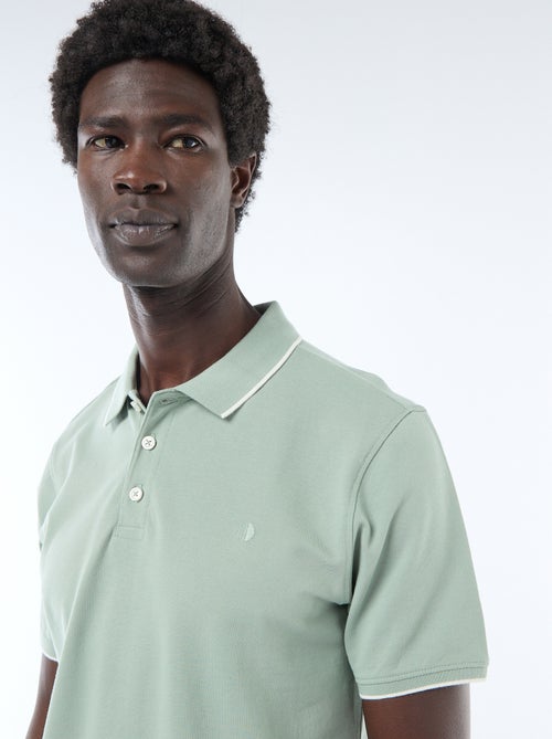 Polo en piqué  de coton - Kiabi