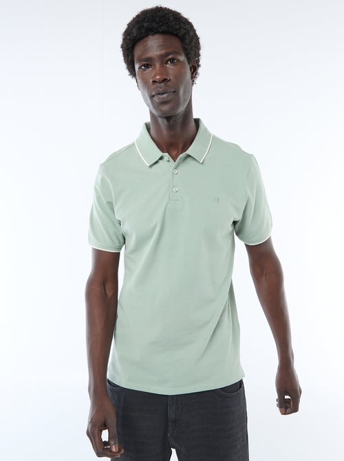 Polo en piqué  de coton - Kiabi