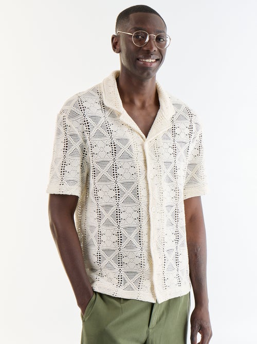 Polo homme en coton à manches courtes - Kiabi
