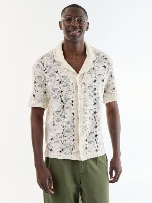 Polo homme en coton à manches courtes - Kiabi