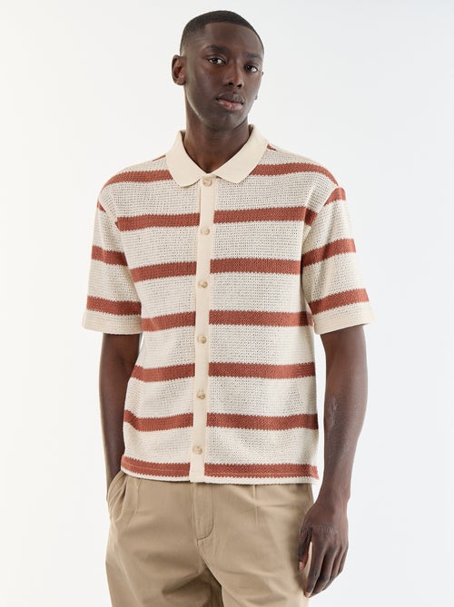Polo homme en coton fantaisie - Kiabi Polo homme en coton fantaisie - Kiabi