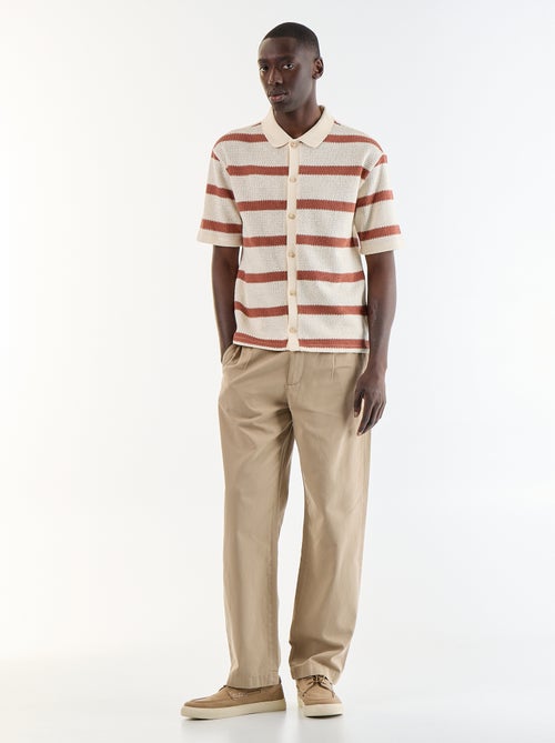 Polo homme en coton fantaisie - Kiabi Polo homme en coton fantaisie - Kiabi