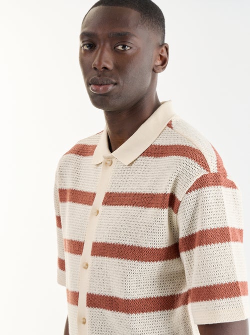 Polo homme en coton fantaisie - Kiabi Polo homme en coton fantaisie - Kiabi