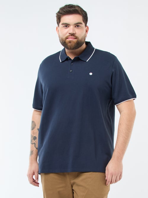 Polo in cotone a contrasto - Kiabi