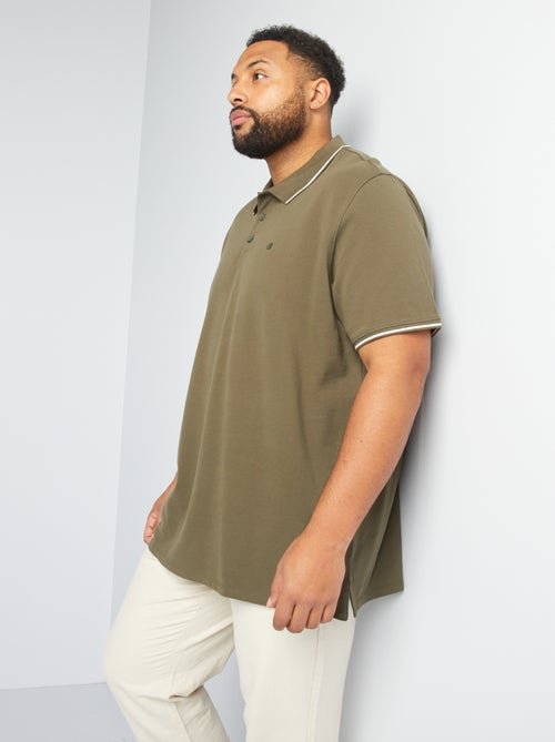 Polo in cotone a contrasto - Kiabi