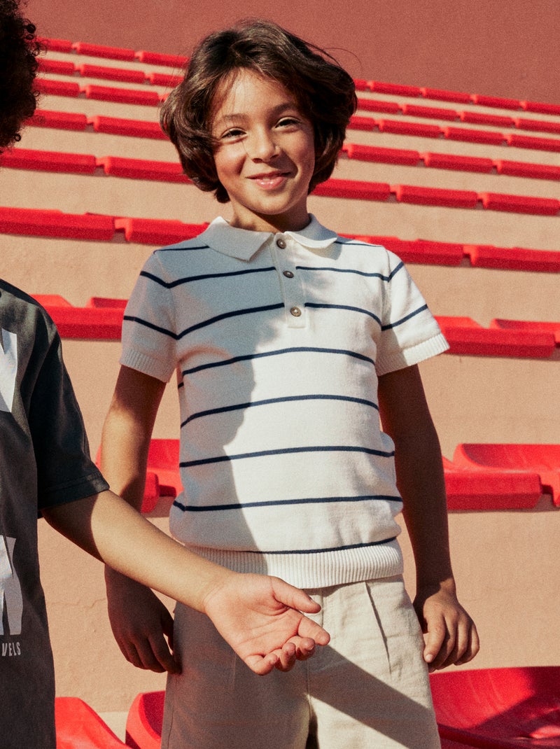 Polo in maglia Beige - Kiabi