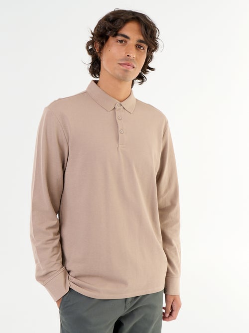 Polo in piqué a maniche lunghe - Kiabi