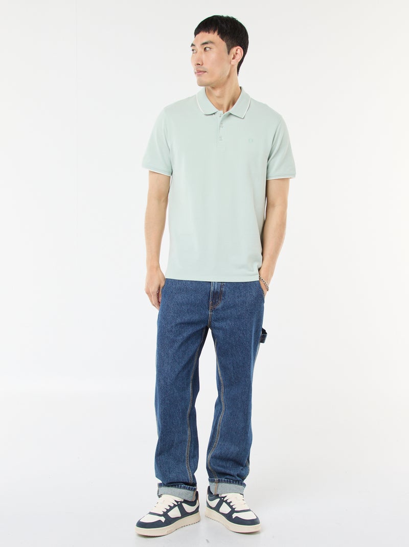 Polo in piqué di cotone Blu - Kiabi