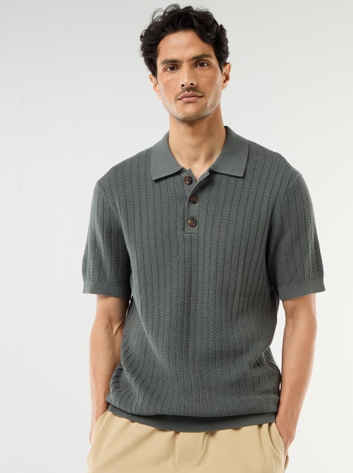 Polo in Strick-Optik - Kiabi