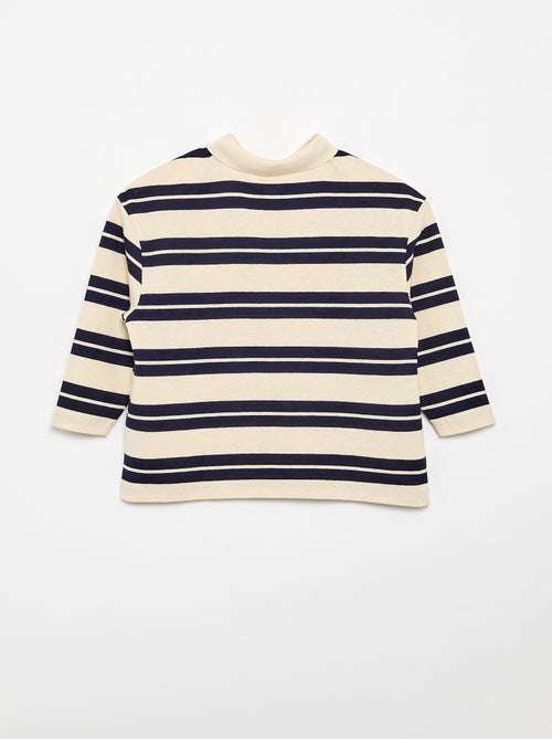 Polo oversize à rayures - Kiabi
