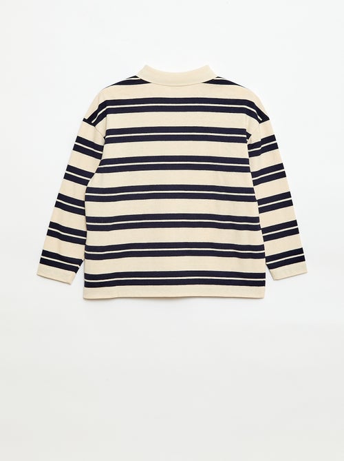 Polo oversize à rayures - Kiabi