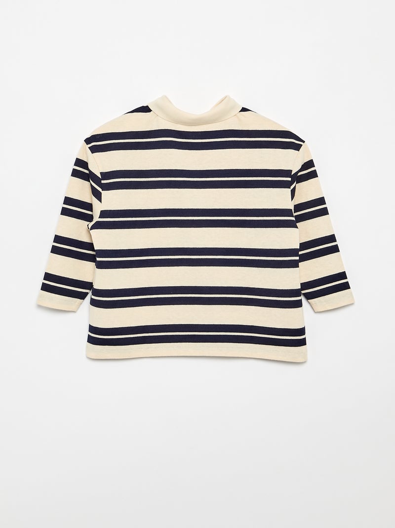 Polo oversize a righe Blu - Kiabi