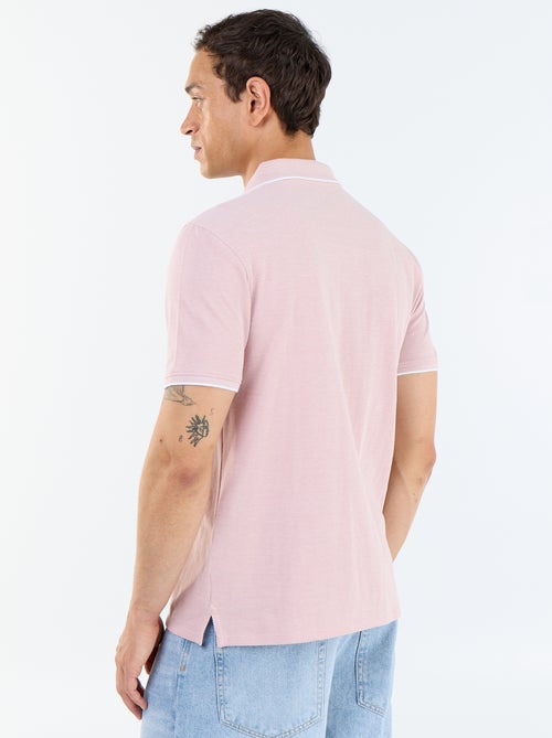 Polo pour homme en coton uni - Kiabi