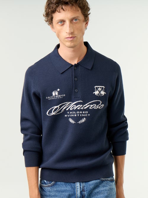 Polo-Pullover mit Print - Kiabi