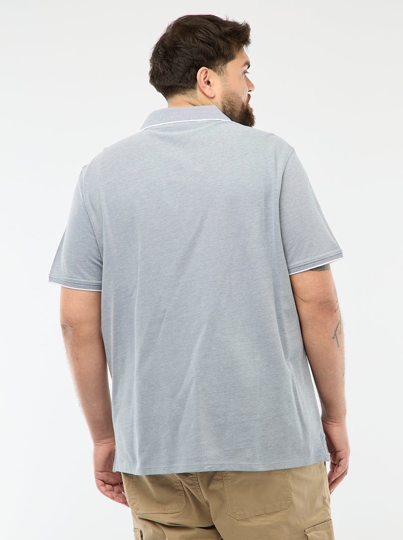 Polo Regular Fit Blau - Kiabi