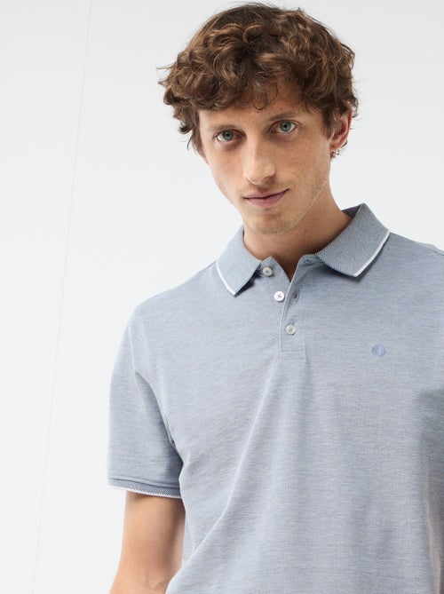 Polo Shirt with Chest Embroidery - Kiabi