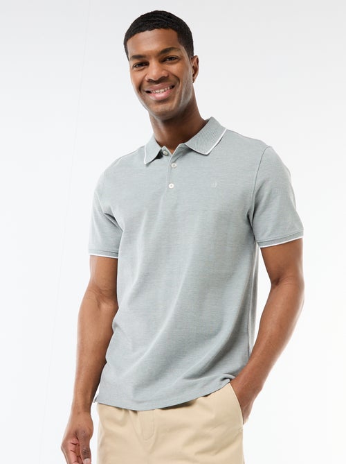 Polo Shirt with Chest Embroidery - Kiabi