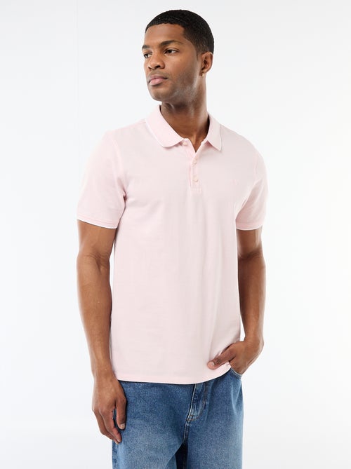 Polo Shirt with Chest Embroidery - Kiabi