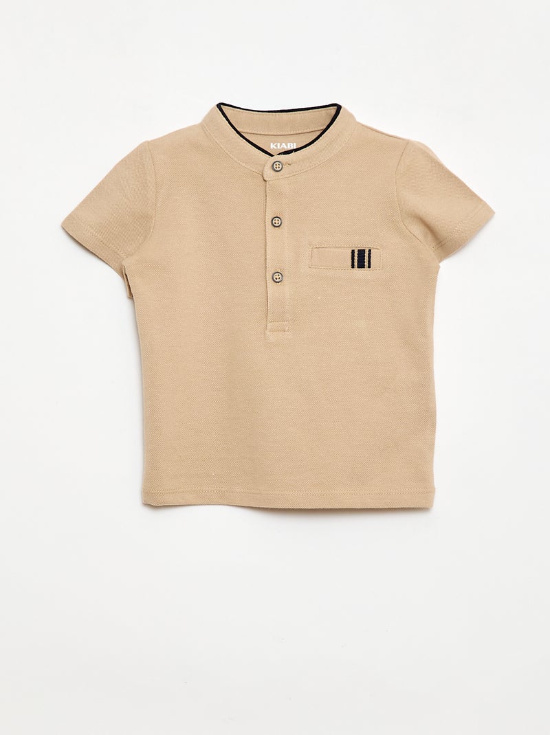 Polo & Shorts Set - 2 Piece Beige - Kiabi