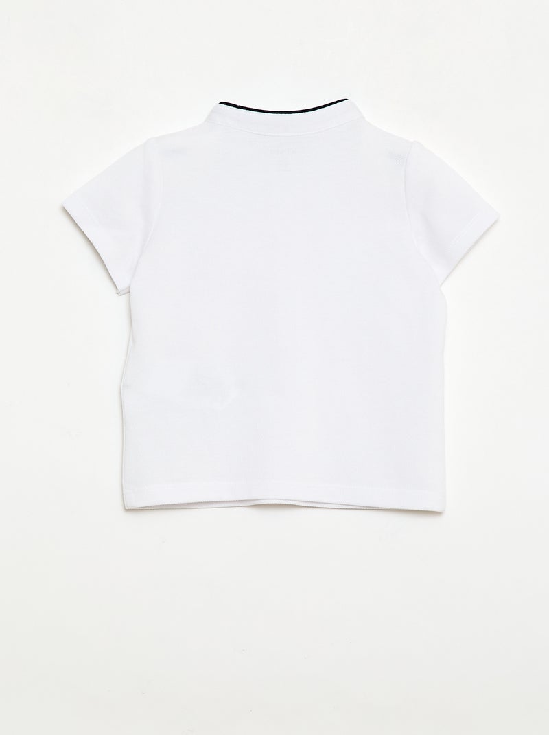 Polo & Shorts Set - 2 Pieces White - Kiabi