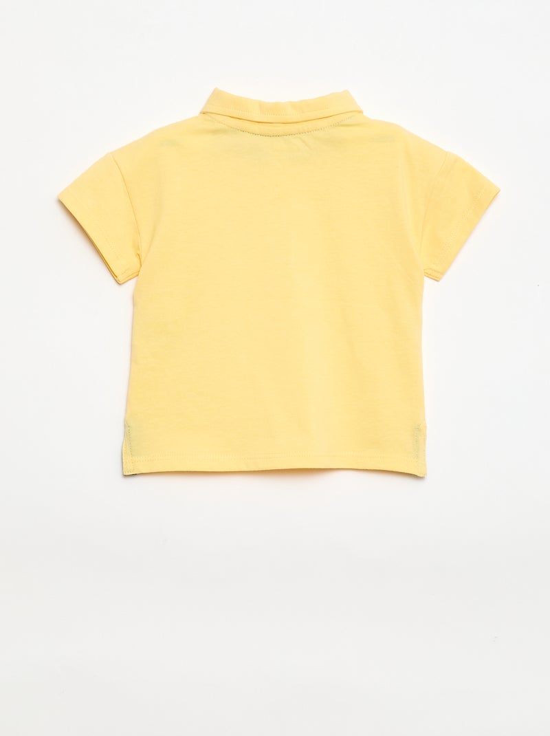 Polo t-shirt imprimé Jaune - Kiabi
