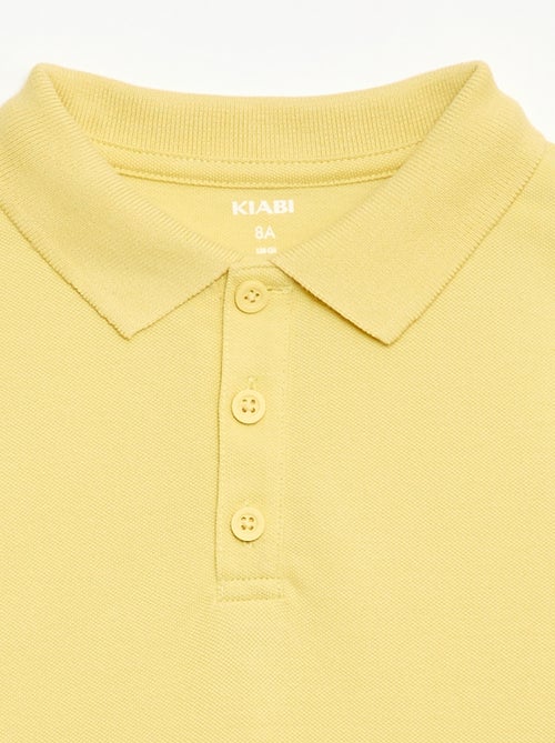 Polo tinta unita in maglia piqué - Kiabi