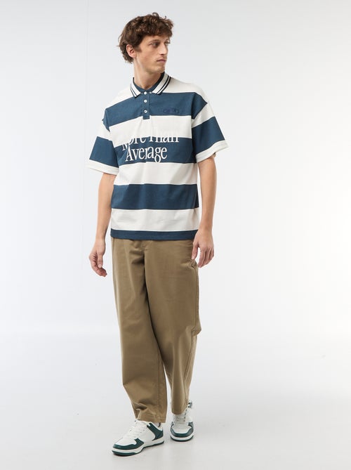 Polo type rugby à manches courtes - Kiabi