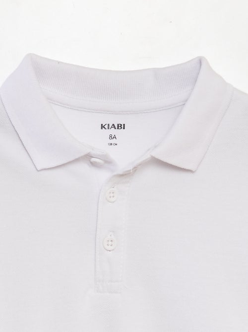 Polo uni en maille piquée - Kiabi