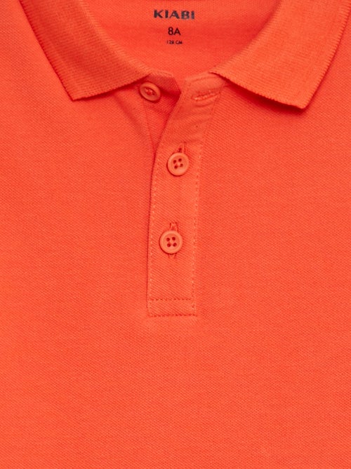 Polo uni en maille piquée - Kiabi