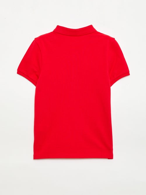 Polo uni en maille piquée - Kiabi