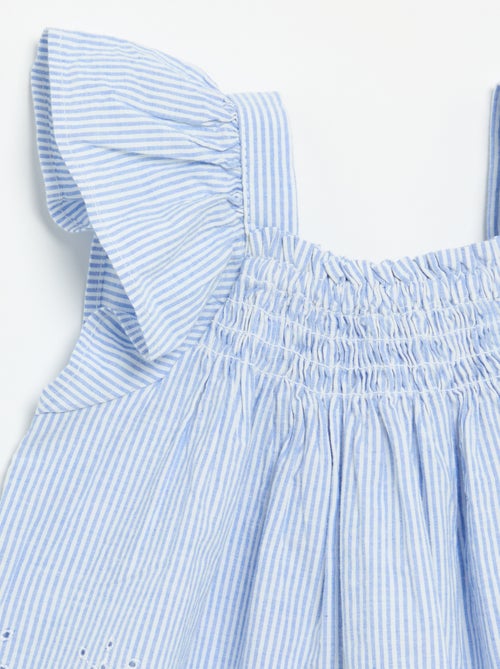 Popeline-Bluse mit Rüschen - Kiabi Popeline-Bluse mit Rüschen - Kiabi