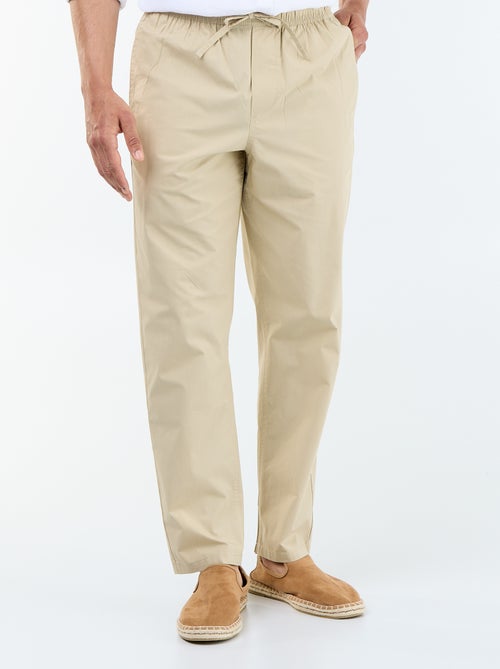 Poplin City Trousers - Kiabi