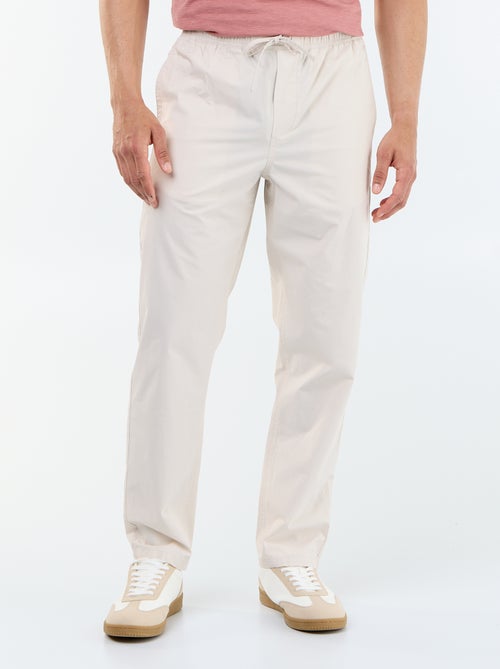 Poplin City Trousers - Kiabi